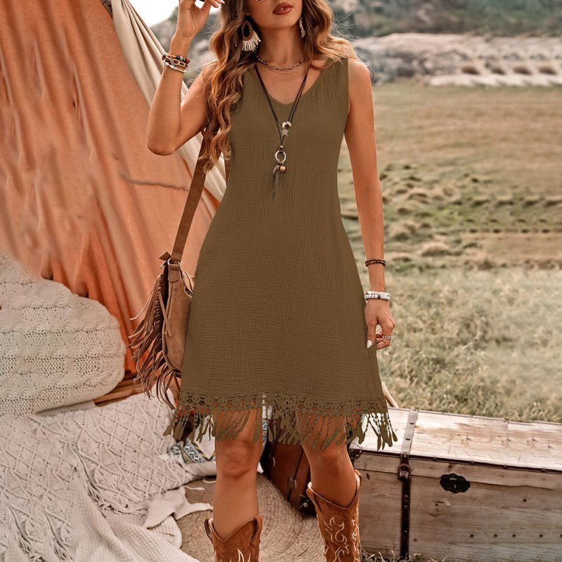 Sleeveless Boho Dress - Shé Hauté