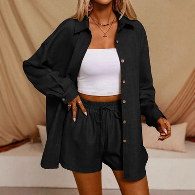 Ensemble cardigan et short