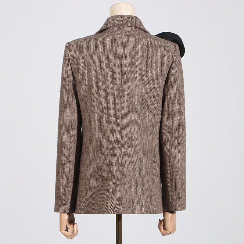 Blazer à détails floraux
