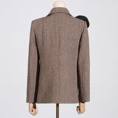 Blazer à détails floraux