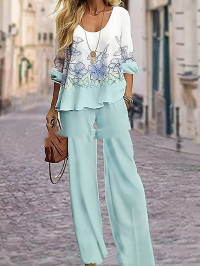 Half Sleeve Printed Suit