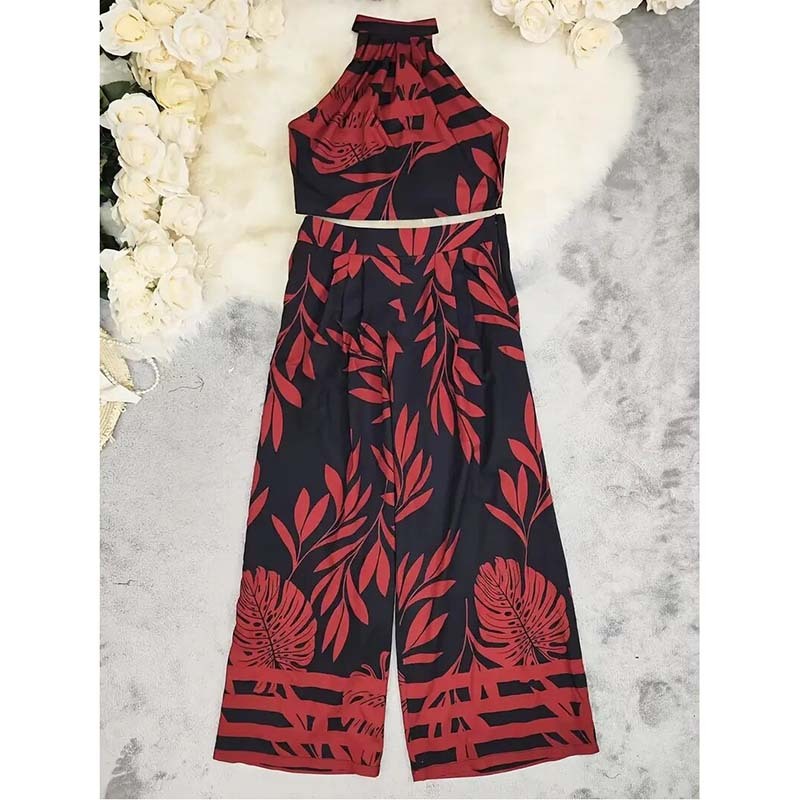 Graphic Crop Top Set