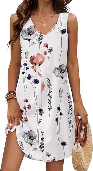Robe fleurie coupe ample