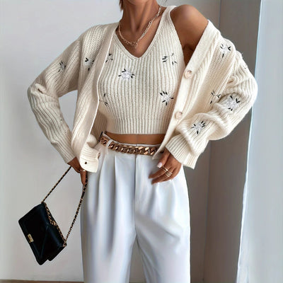 Spring Embroidered Set