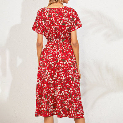 Waisted Floral Dress Shé Hauté