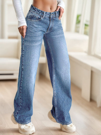 CasuGlow Casual Fit Straight Jeans - Shé Hauté
