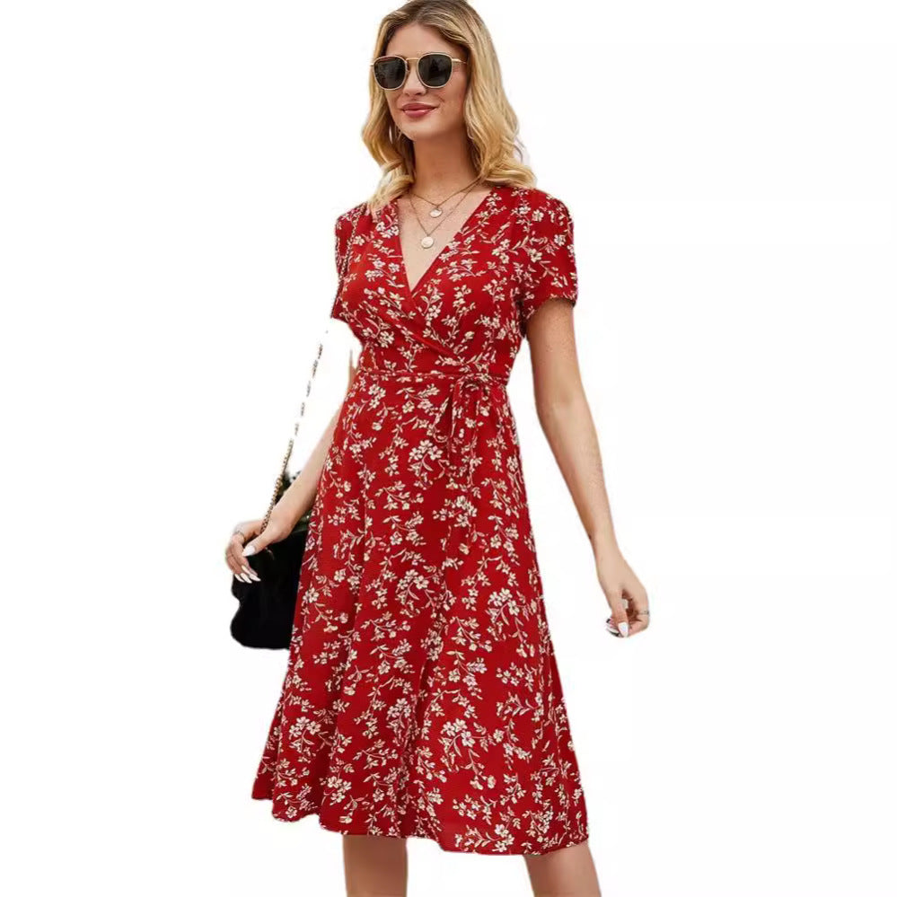 Robe fleurie rétro