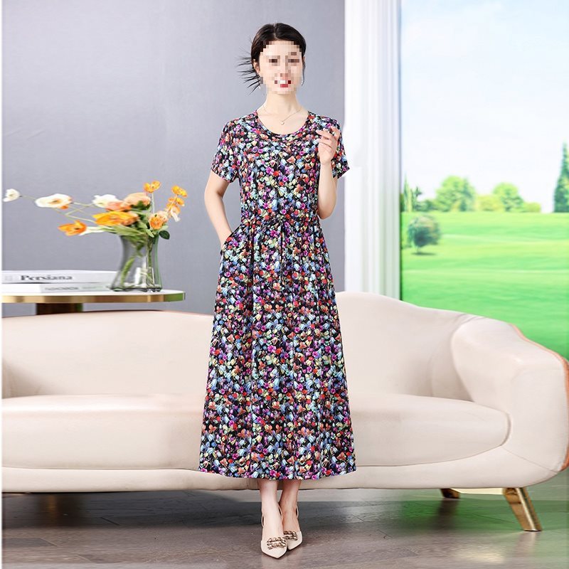 Robe portefeuille fleurie