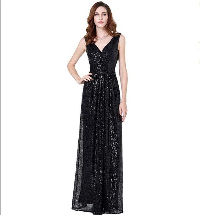 Robe à paillettes slim