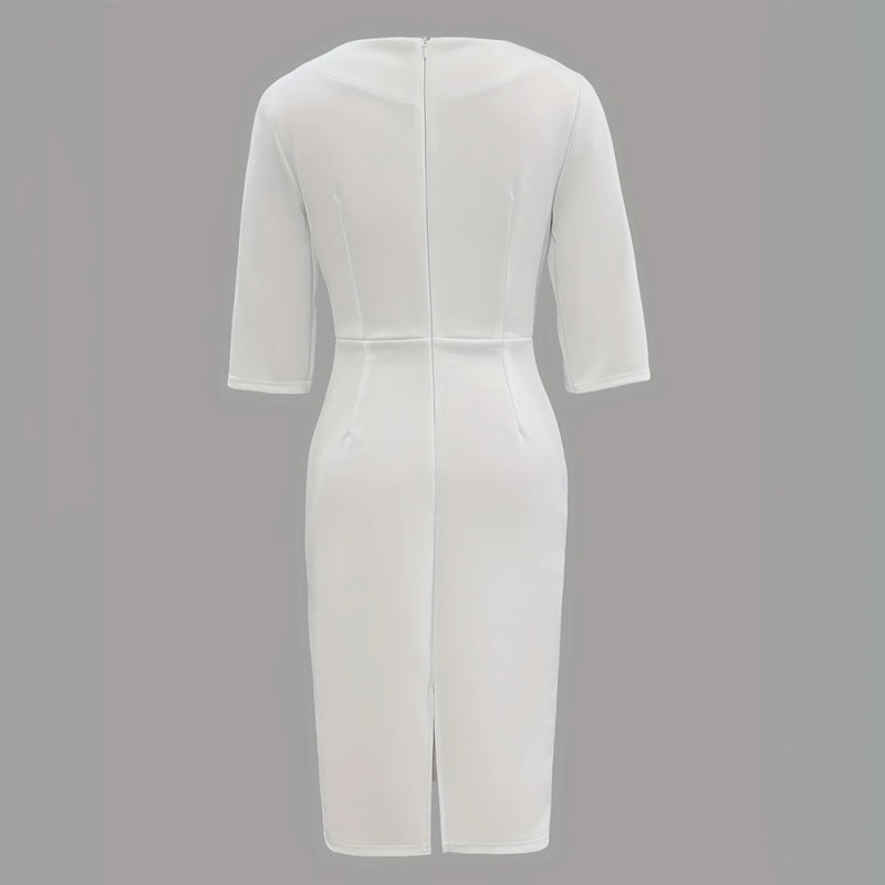 Pearl Slit Sleeve Dress - Shé Hauté