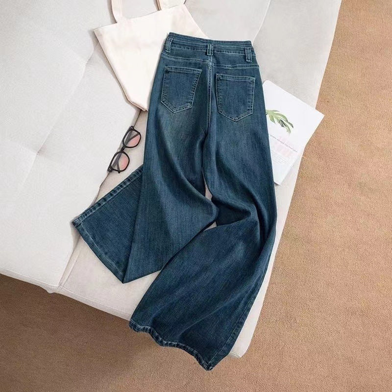 Slim Fit Wide-Leg Straight Jeans – Women - Shé Hauté