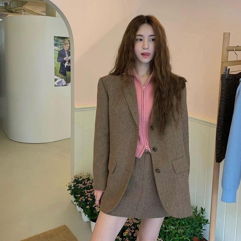 Blazer en laine tendance