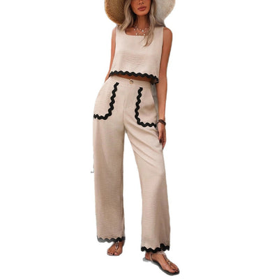 Elegant Lace Pants Set