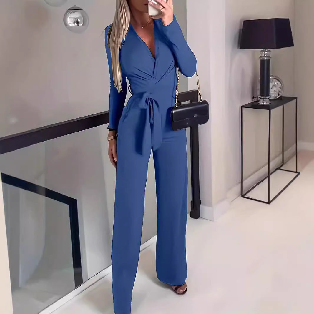Solid Color Jumpsuit