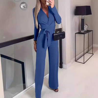 Solid Color Jumpsuit