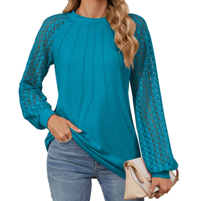 Round Neck Lace T-Shirt