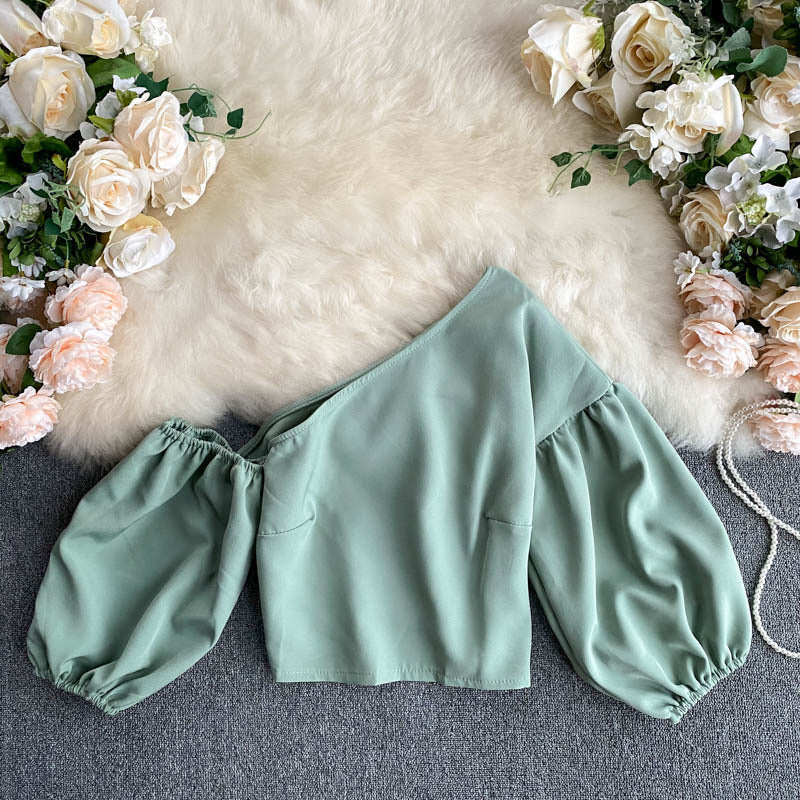 Off Shoulder Crop Top
