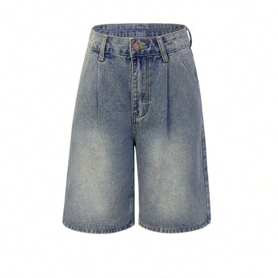 Wide-Leg Straight Denim Shorts – Women - Shé Hauté