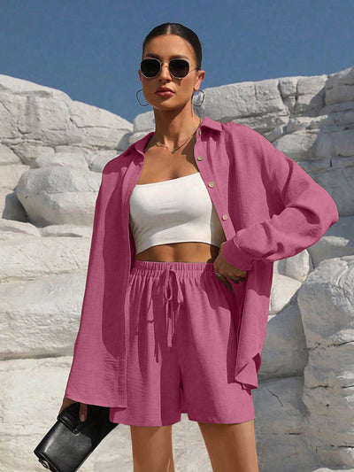 Ensemble cardigan et short