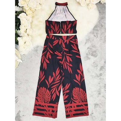 Graphic Crop Top Set