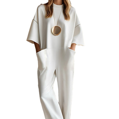 Women’s Solid Long Jumpsuit