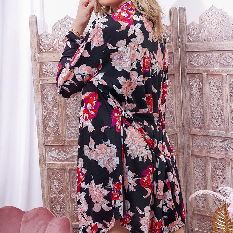 Printed Pajama Robe Set