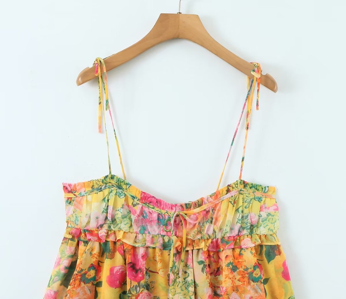 Robe à volants fleurie Y2K