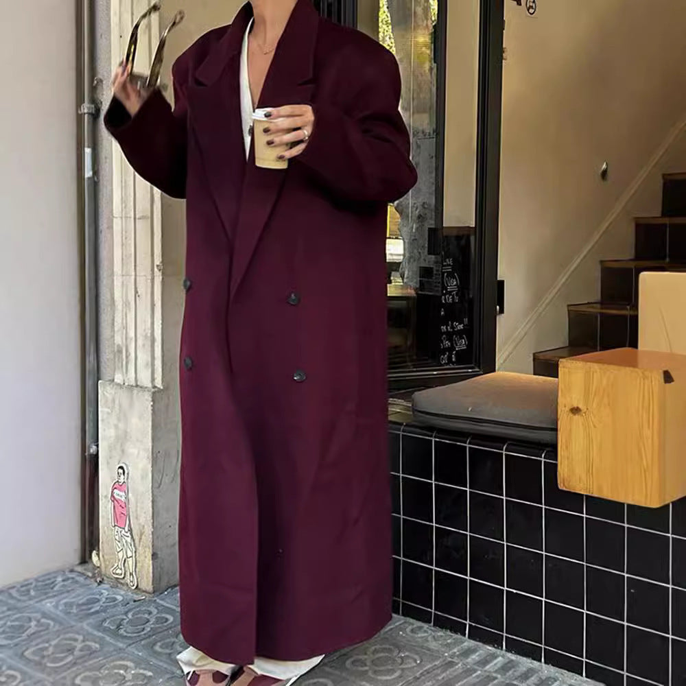 Blazer à revers bordeaux