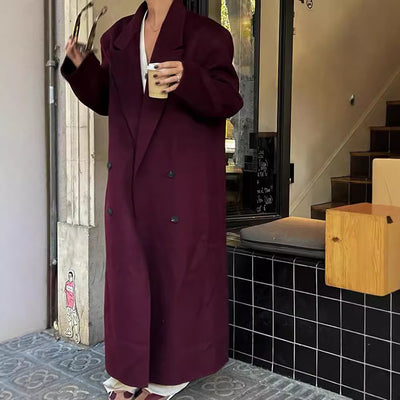 Blazer à revers bordeaux