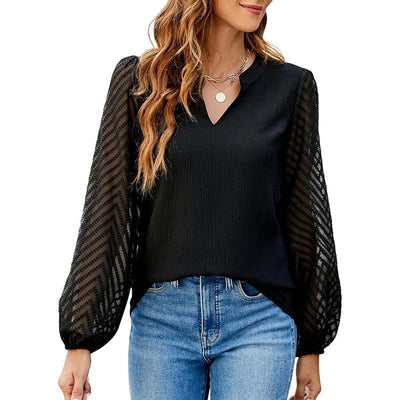 Women's Lace Chiffon Blouse
