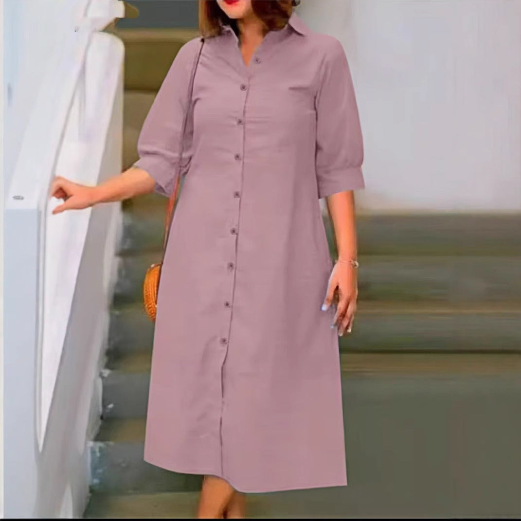 Robe chemise grande taille