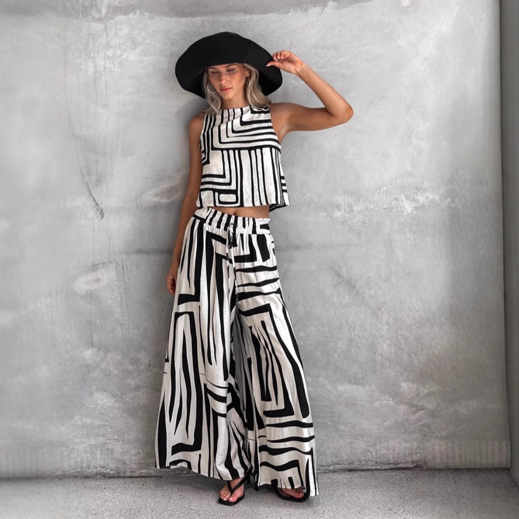Loose Vest Pants Set