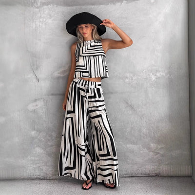 Loose Vest Pants Set