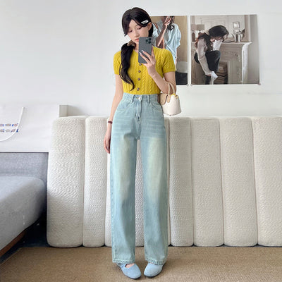 Women's Tall Straight Cropped Jeans - Shé Hauté