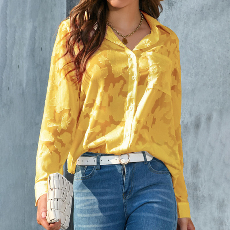 Casual Long Sleeve Top – Women