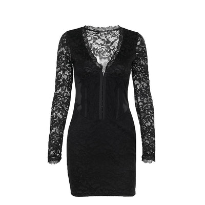 Robe ajustée en dentelle