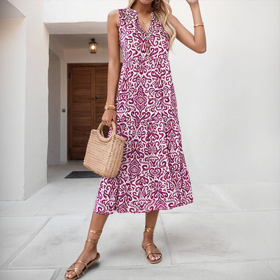 Abstract Midi Dress