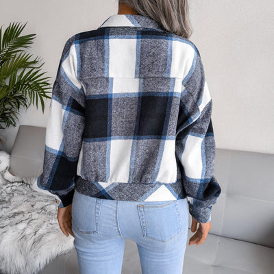 Women's Plaid Short Outerwear