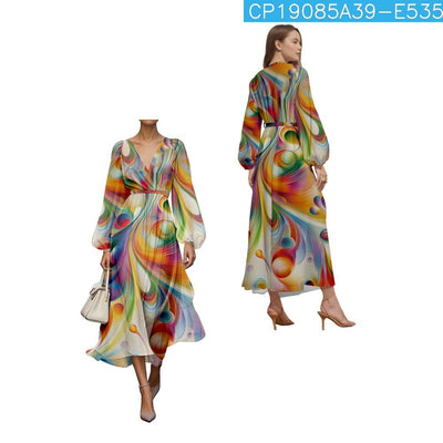 Robe à imprimé numérique