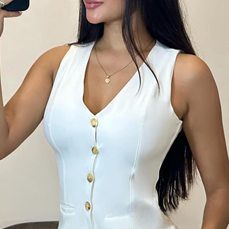 White Vest Set