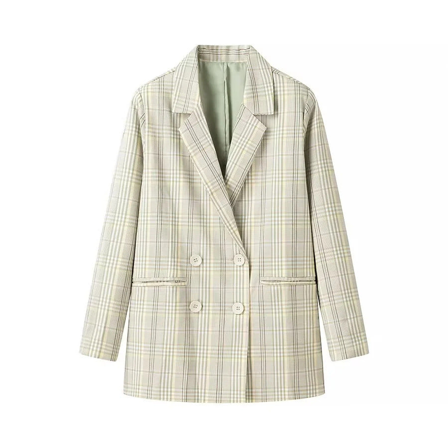 Blazer à carreaux