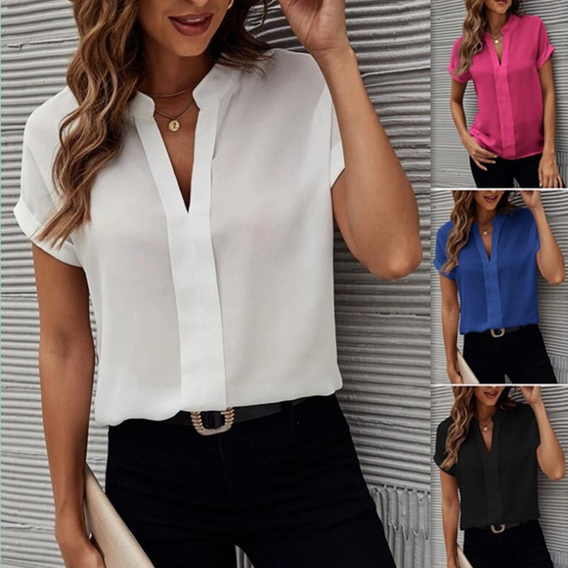 Women's Summer V-Neck Tee