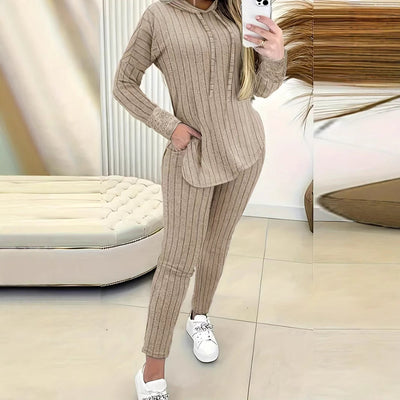 Ensemble haut et manteau confortable
