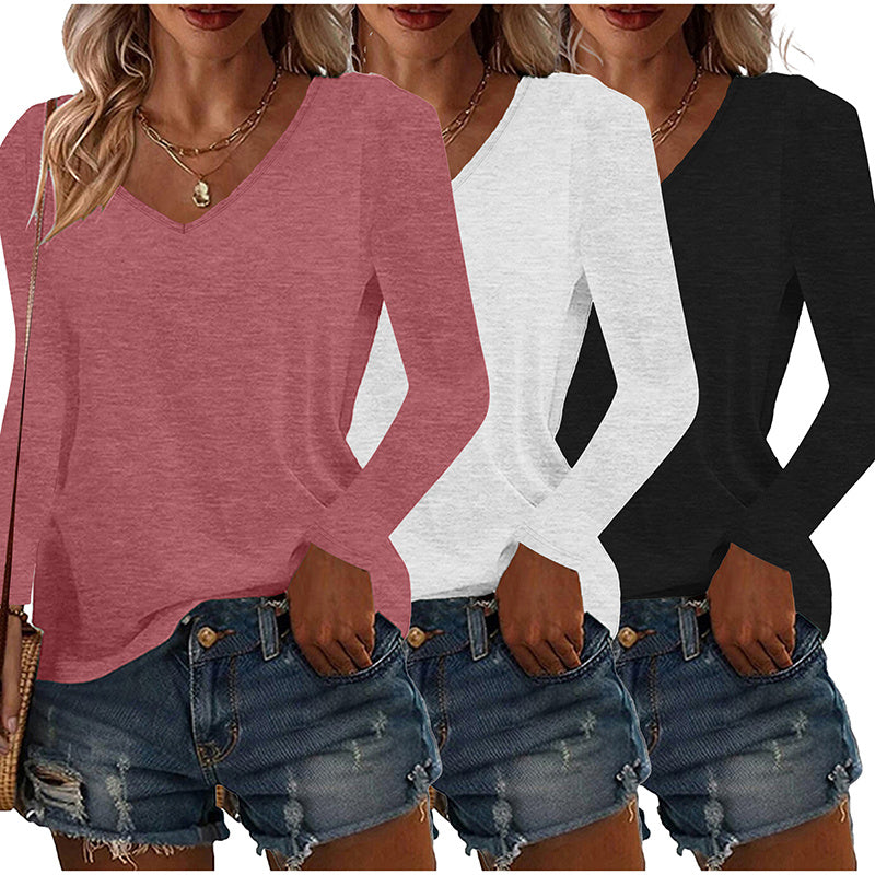 Long Sleeve Basic Tops – Women