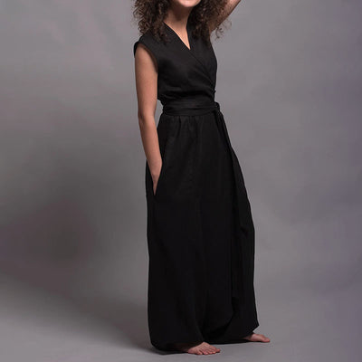 Summer V-Neck Jumpsuit