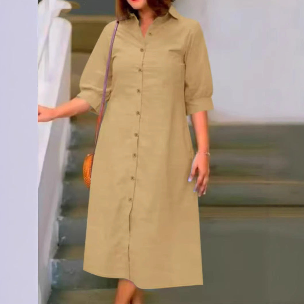 Robe chemise grande taille
