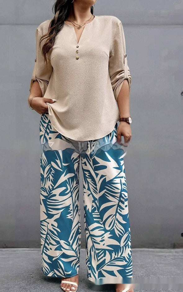 Plant Print Suit