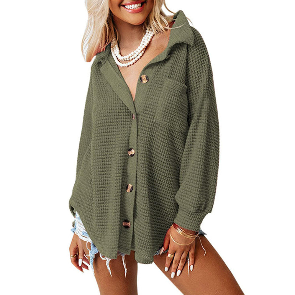 Chemise en tricot gaufré