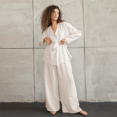 Cotton Linen Robe Set