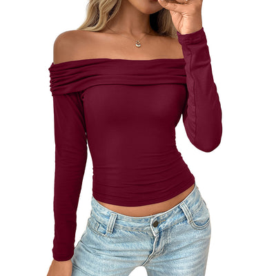Haut plissé pour fille sexy